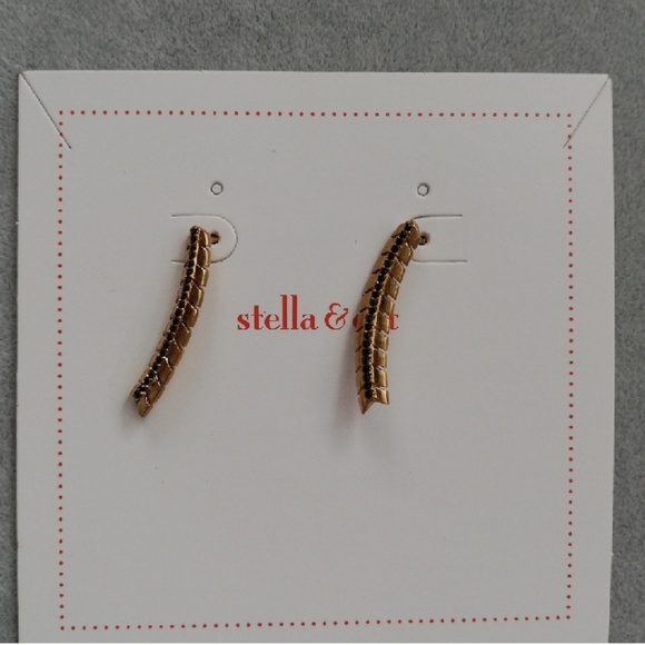 Stella and Dot Gilded Path Ear Climbers Earrings - Picture 4 of 4